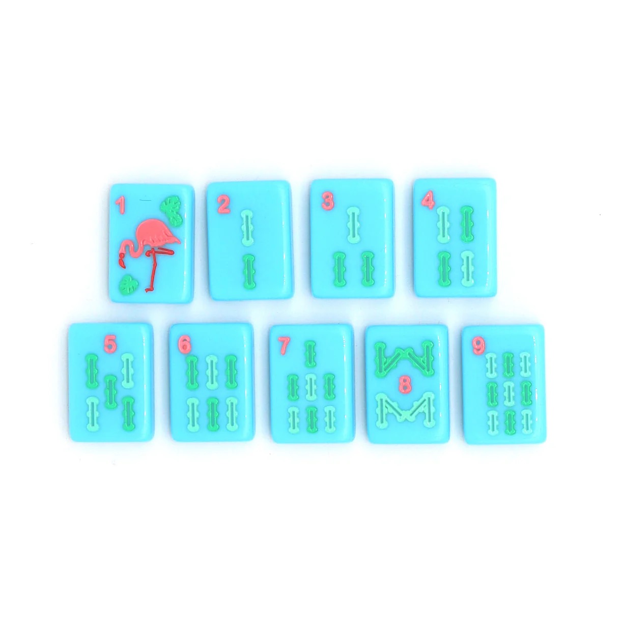 The Mahjong House Light Blue Island Tiles