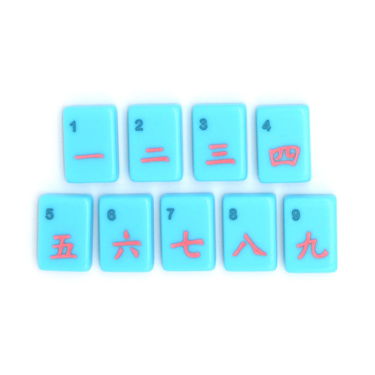 The Mahjong House Light Blue Island Tiles