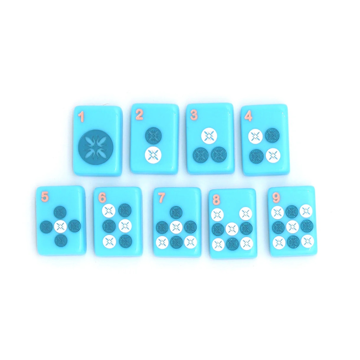 The Mahjong House Light Blue Island Tiles
