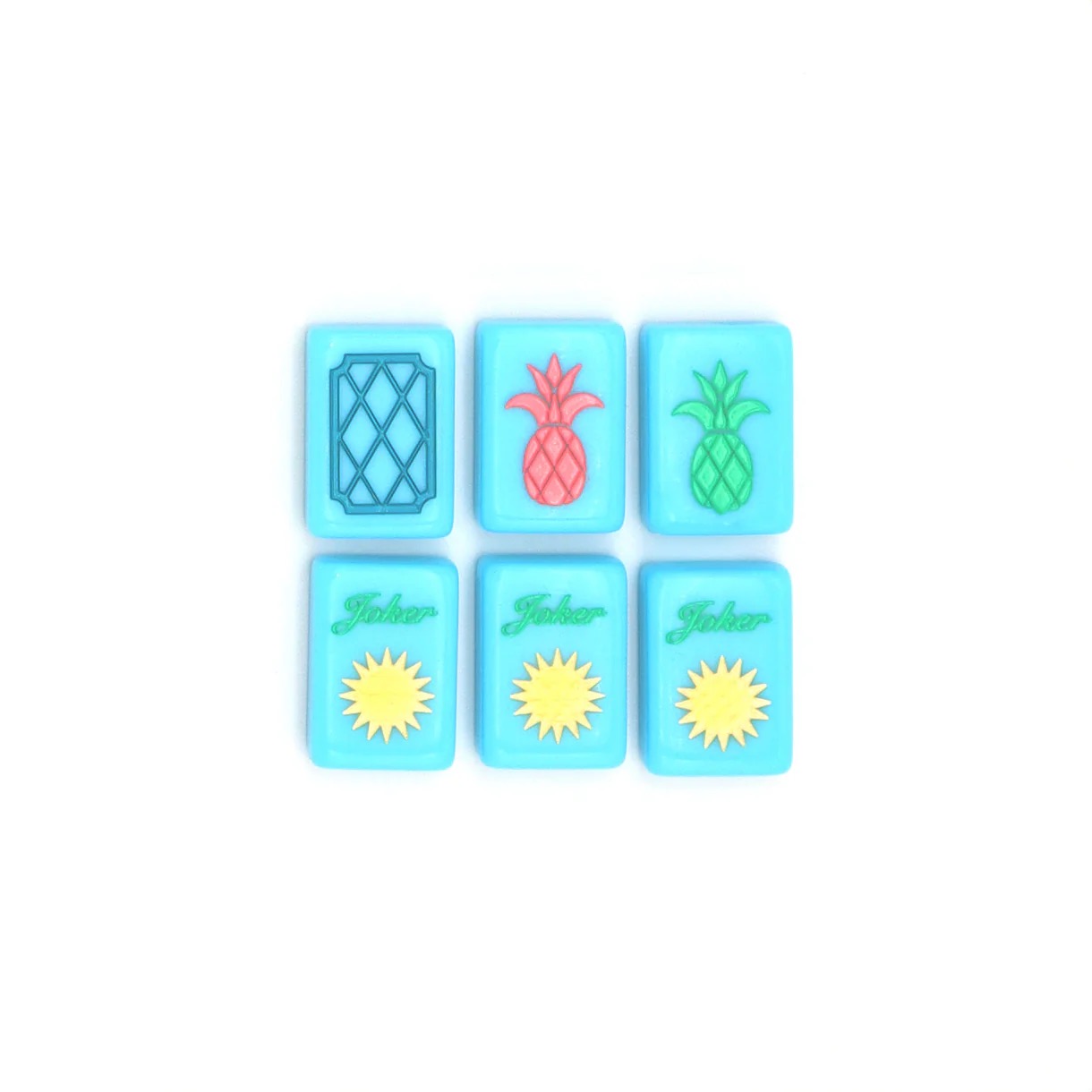 The Mahjong House Light Blue Island Tiles