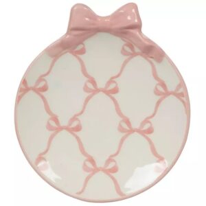 HL Pink Bow Dice Dish